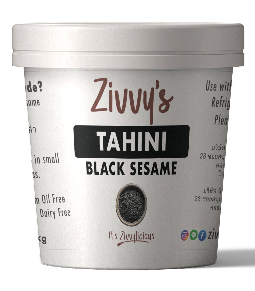Tahini - Black Sesame – Bold & Nutty, Stone-Ground, Pure & Earthy Flavor | Zivvy's