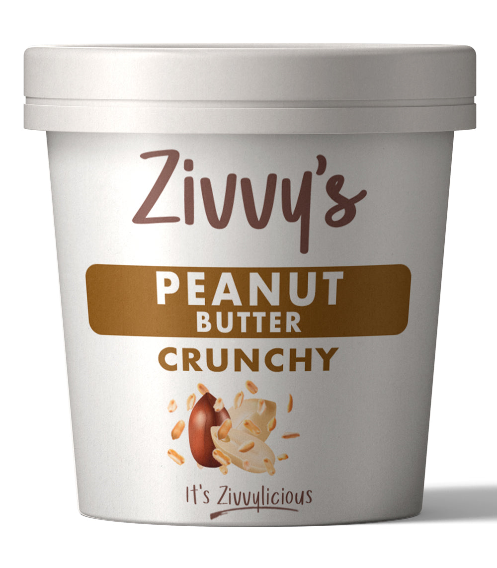 Crunchy Peanut Butter – Roasted Peanuts, No Additives, Extra Crunch | Zivvy's