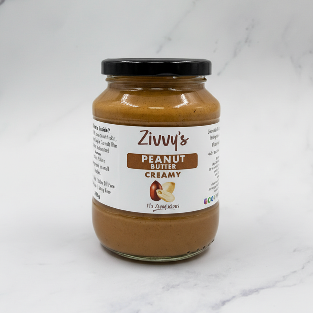 Creamy Peanut Butter – Stone-Ground, All-Natural, No Additives | Zivvy's