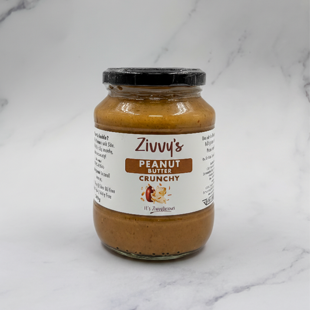 Crunchy Peanut Butter – Roasted Peanuts, No Additives, Extra Crunch | Zivvy's
