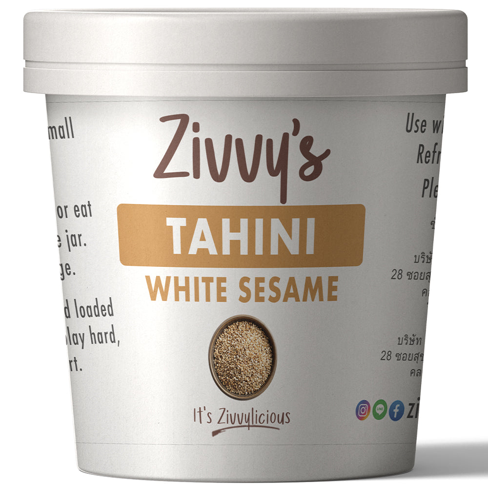 Tahini - White Sesame | 100% Pure Stone-Ground for Rich Flavor and Versatility | Zivvy's