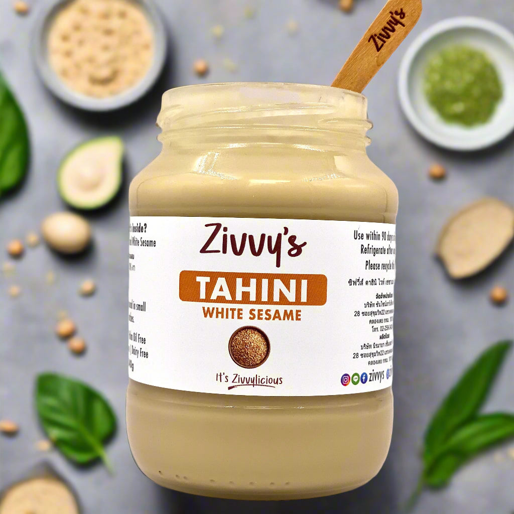 Tahini - White Sesame | 100% Pure Stone-Ground for Rich Flavor and Versatility | Zivvy's