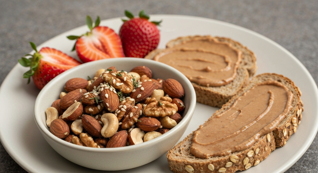 healthy snacks made with nut butter