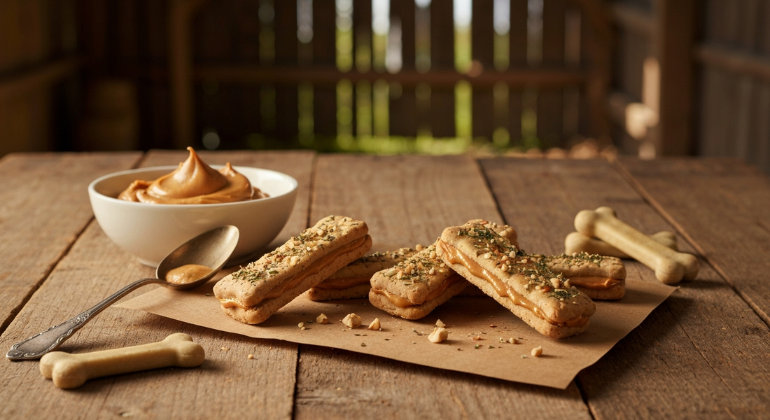 homemade dog treats peanut butter