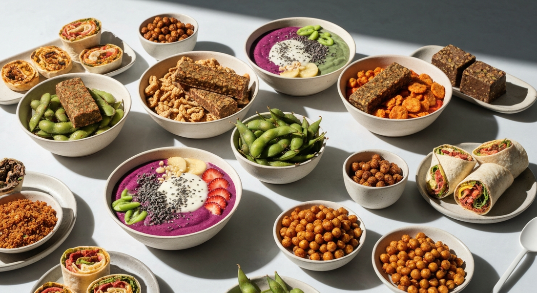 high protein vegan snacks