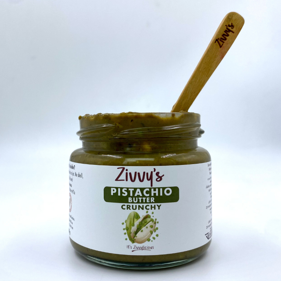 Crunchy Pistachio Butter – Handcrafted, 100% Pistachios, No Additives | Zivvy's