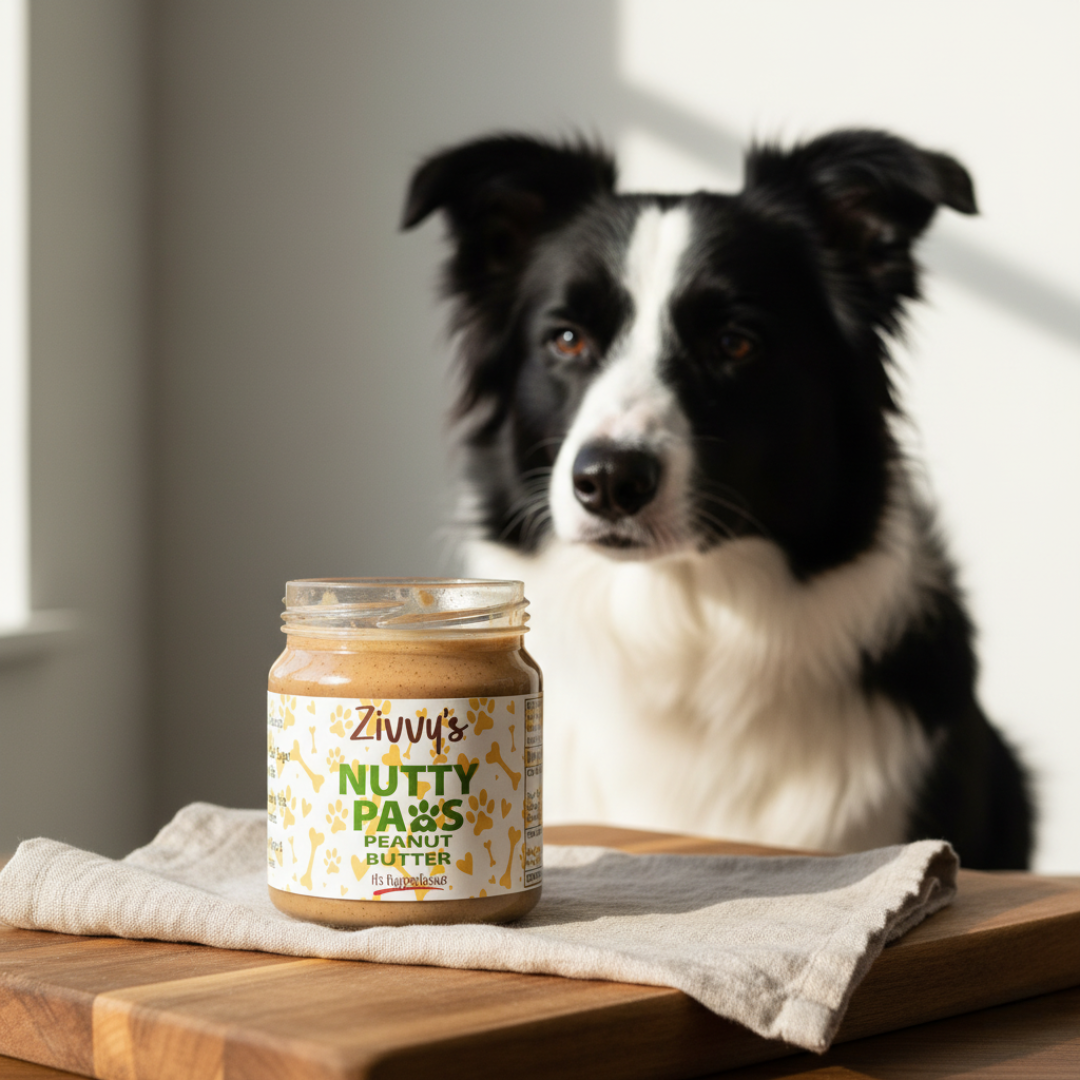 Nutty Paws for Dogs - เนยถั่วลิสงผสมเมล็ดฟักทองและเมล็ดเจีย | Zivvy's