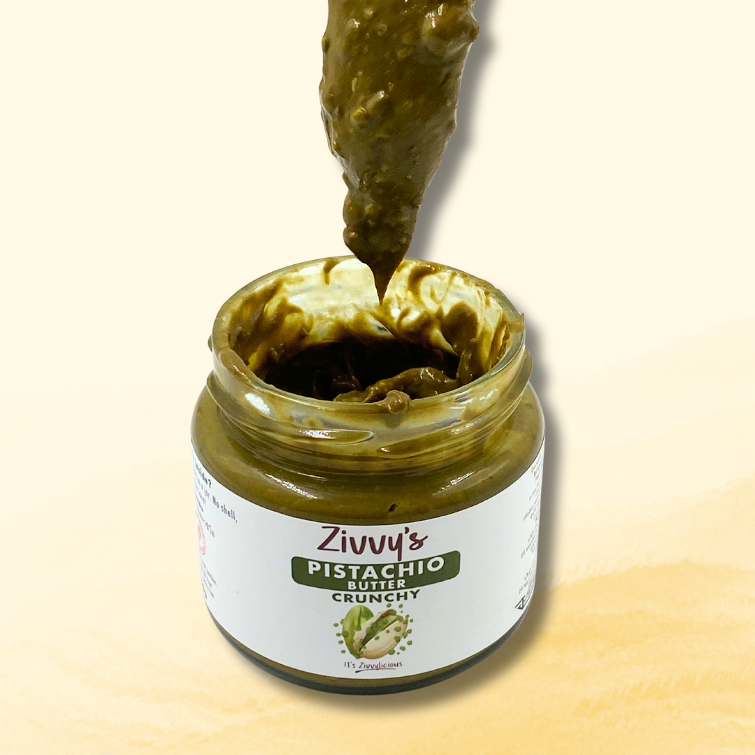 Crunchy Pistachio Butter – Handcrafted, 100% Pistachios, No Additives | Zivvy's