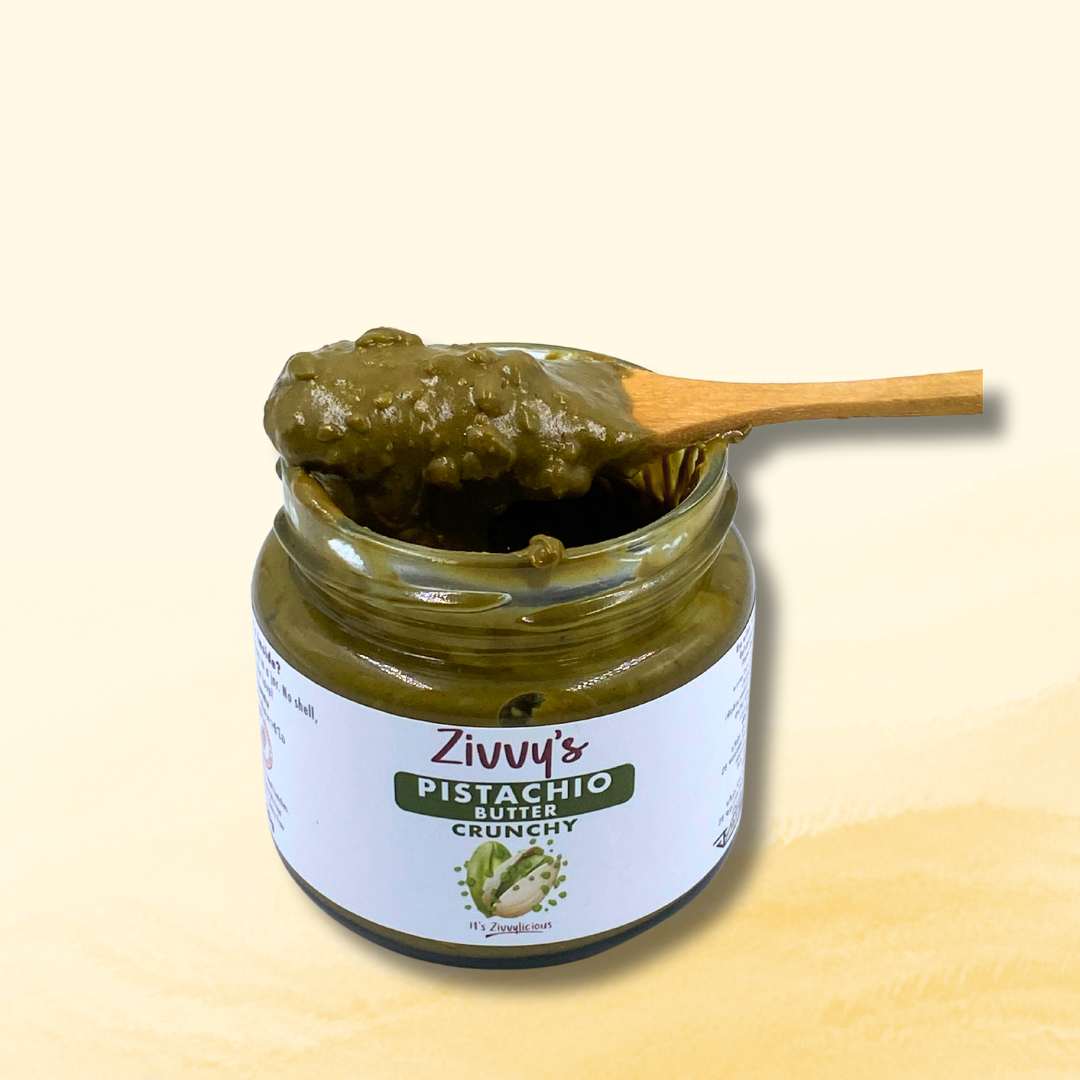 Crunchy Pistachio Butter – Handcrafted, 100% Pistachios, No Additives | Zivvy's