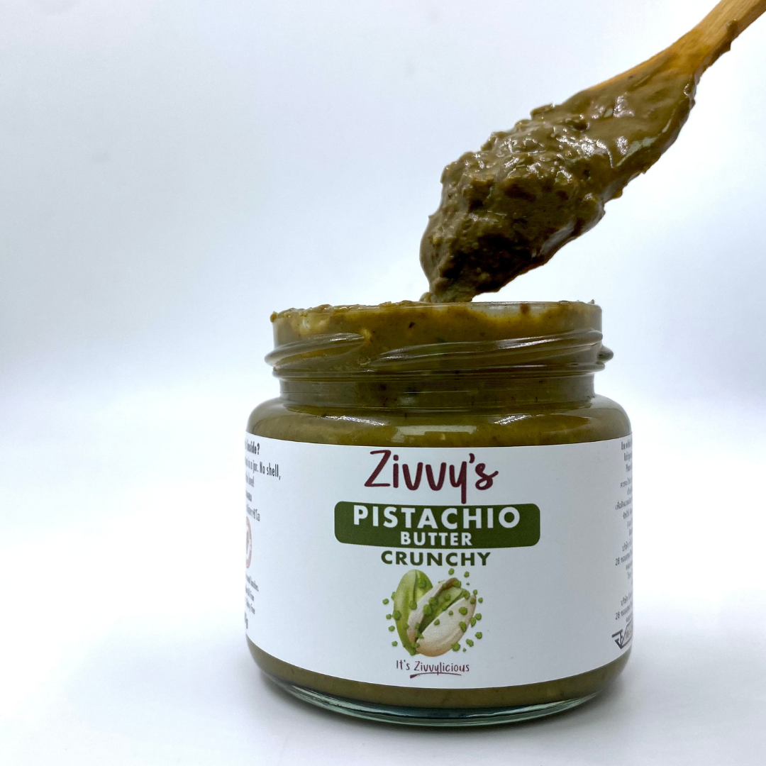 Crunchy Pistachio Butter – Handcrafted, 100% Pistachios, No Additives | Zivvy's
