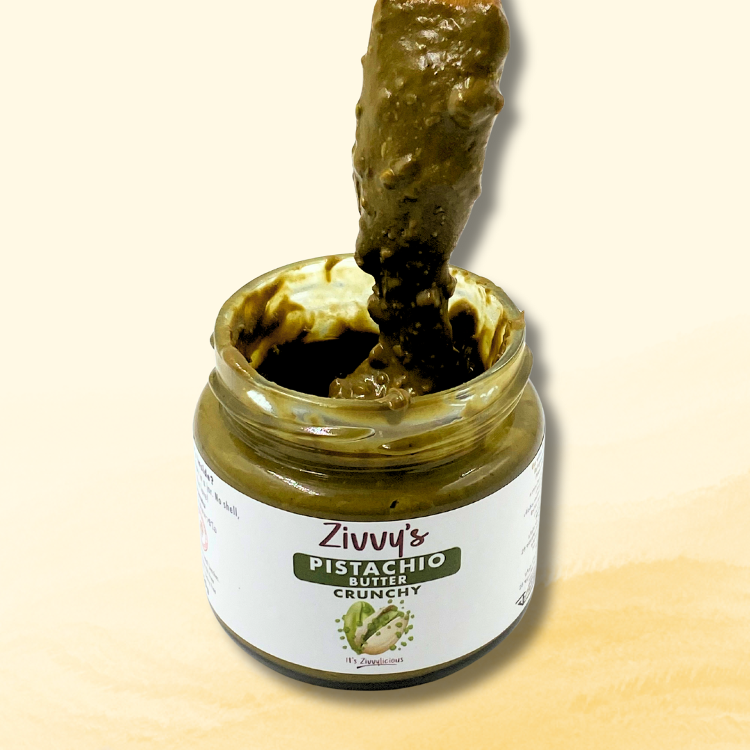 Crunchy Pistachio Butter – Handcrafted, 100% Pistachios, No Additives | Zivvy's