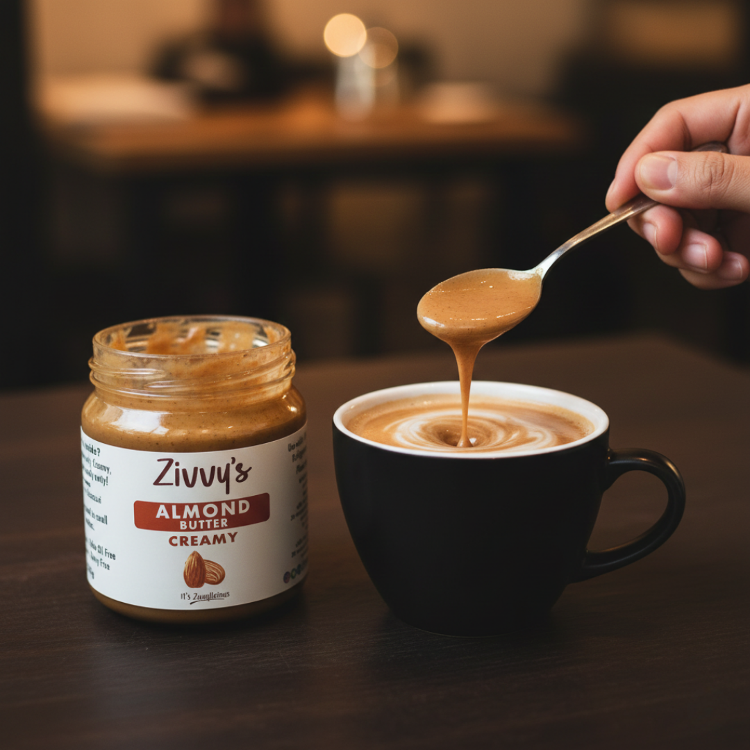 Creamy Almond Butter – Stone-Ground, Roasted Almonds, No Additives | Zivvy's