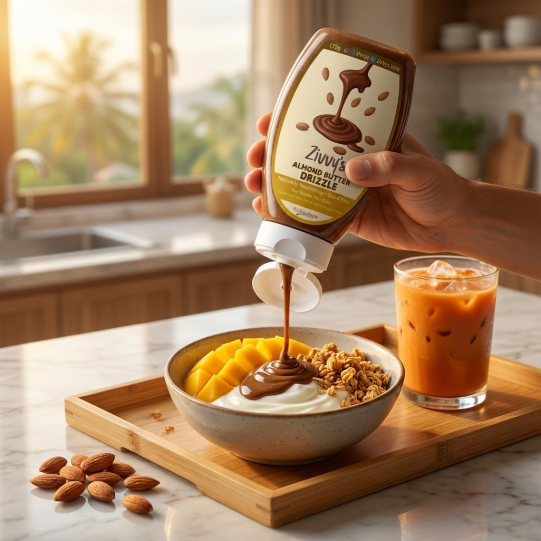 Almond Butter Drizzle | Zivvy's