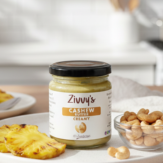 เนยเม็ดมะม่วงหิมพานต์เนื้อครีม – เนียนนุ่ม หวานตามธรรมชาติ บดด้วยหิน ปราศจากสารเติมแต่ง | Zivvy's