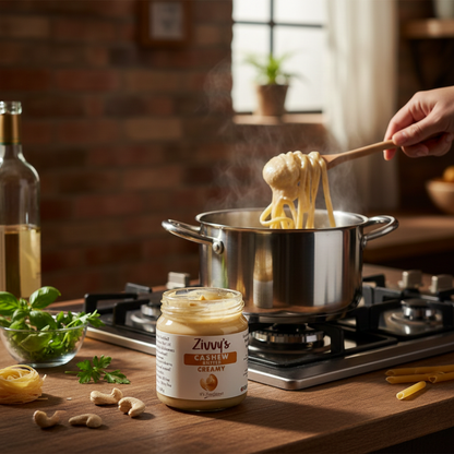 เนยเม็ดมะม่วงหิมพานต์เนื้อครีม – เนียนนุ่ม หวานตามธรรมชาติ บดด้วยหิน ปราศจากสารเติมแต่ง | Zivvy's