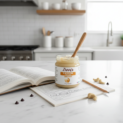 เนยเม็ดมะม่วงหิมพานต์เนื้อครีม – เนียนนุ่ม หวานตามธรรมชาติ บดด้วยหิน ปราศจากสารเติมแต่ง | Zivvy's