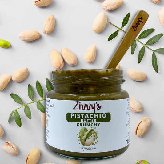 Crunchy Pistachio Butter – Handcrafted, 100% Pistachios, No Additives | Zivvy's