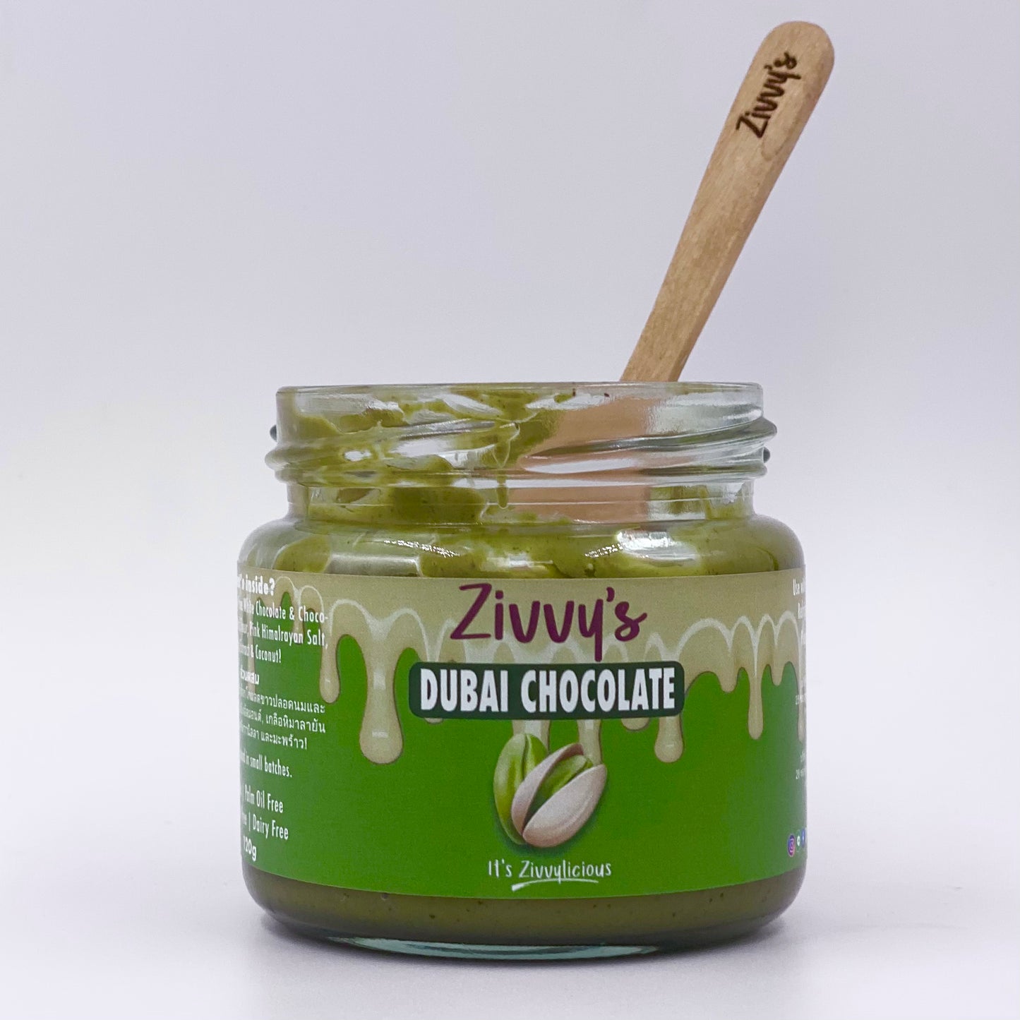 Pistachio Dubai Chocolate with White and Dark Chocolate and Roasted Shredded Coconut as Kunafa | Zivvy's