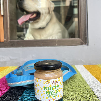 Nutty Paws for Dogs - Peanut Butter with Pumpkin Seeds & Chia Seeds | Zivvy's