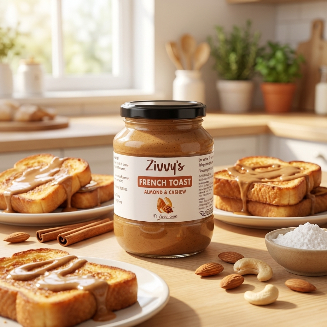 French Toast With Almonds and Cashews