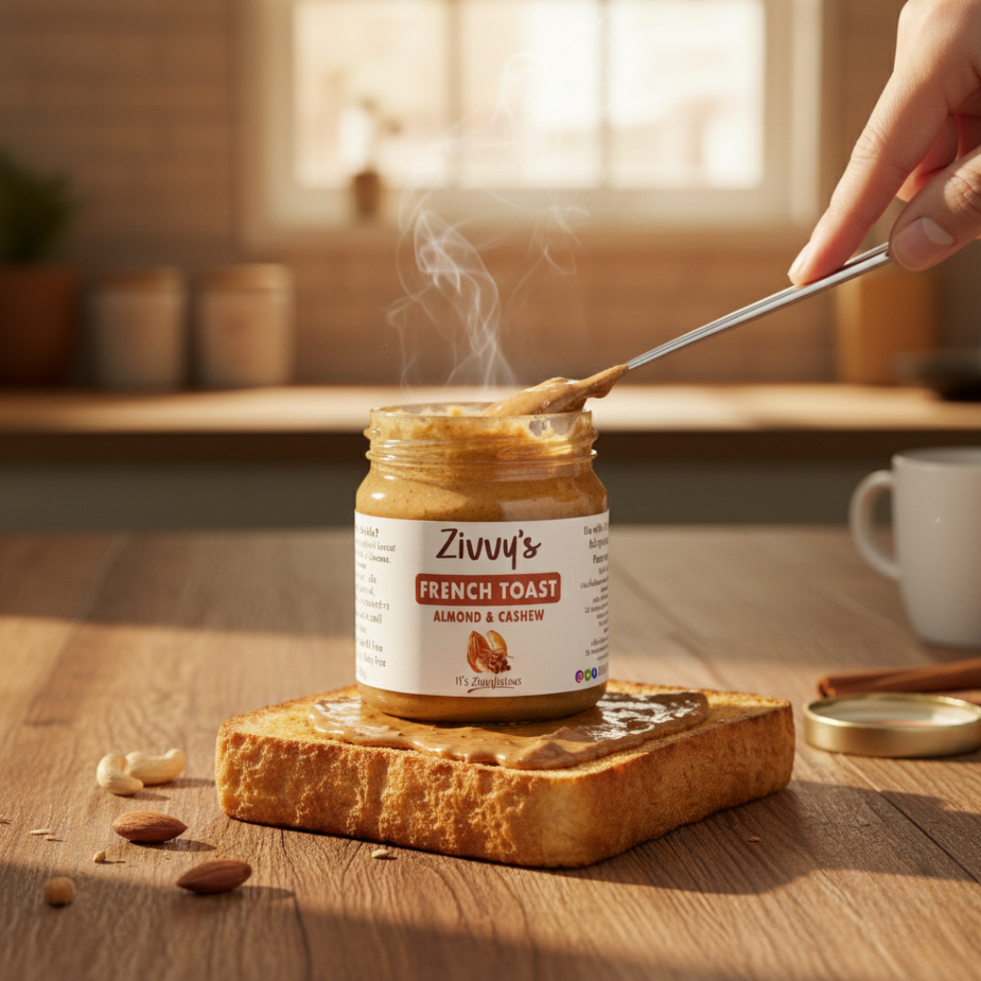 French Toast With Almonds, Cashews and Warm Cinnamon Comfort | Zivvy's