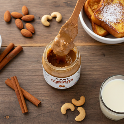 French Toast With Almonds, Cashews and Warm Cinnamon Comfort | Zivvy's