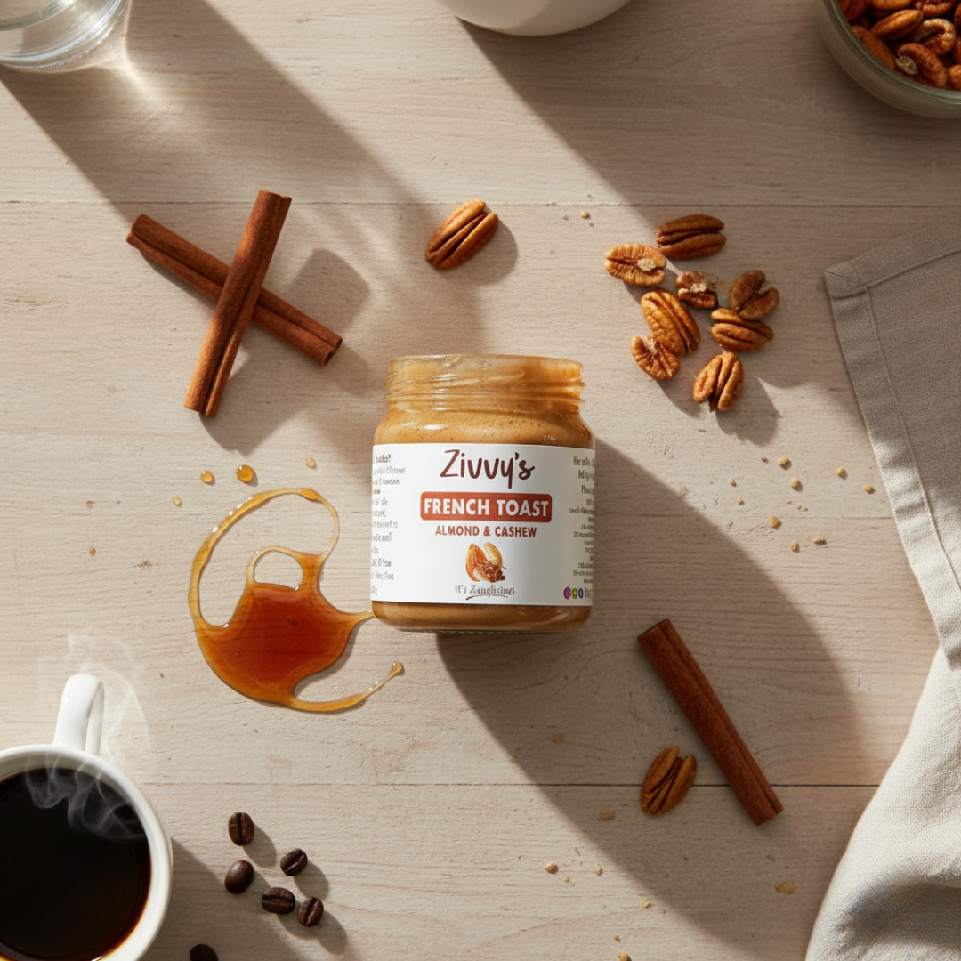 French Toast With Almonds, Cashews and Warm Cinnamon Comfort | Zivvy's