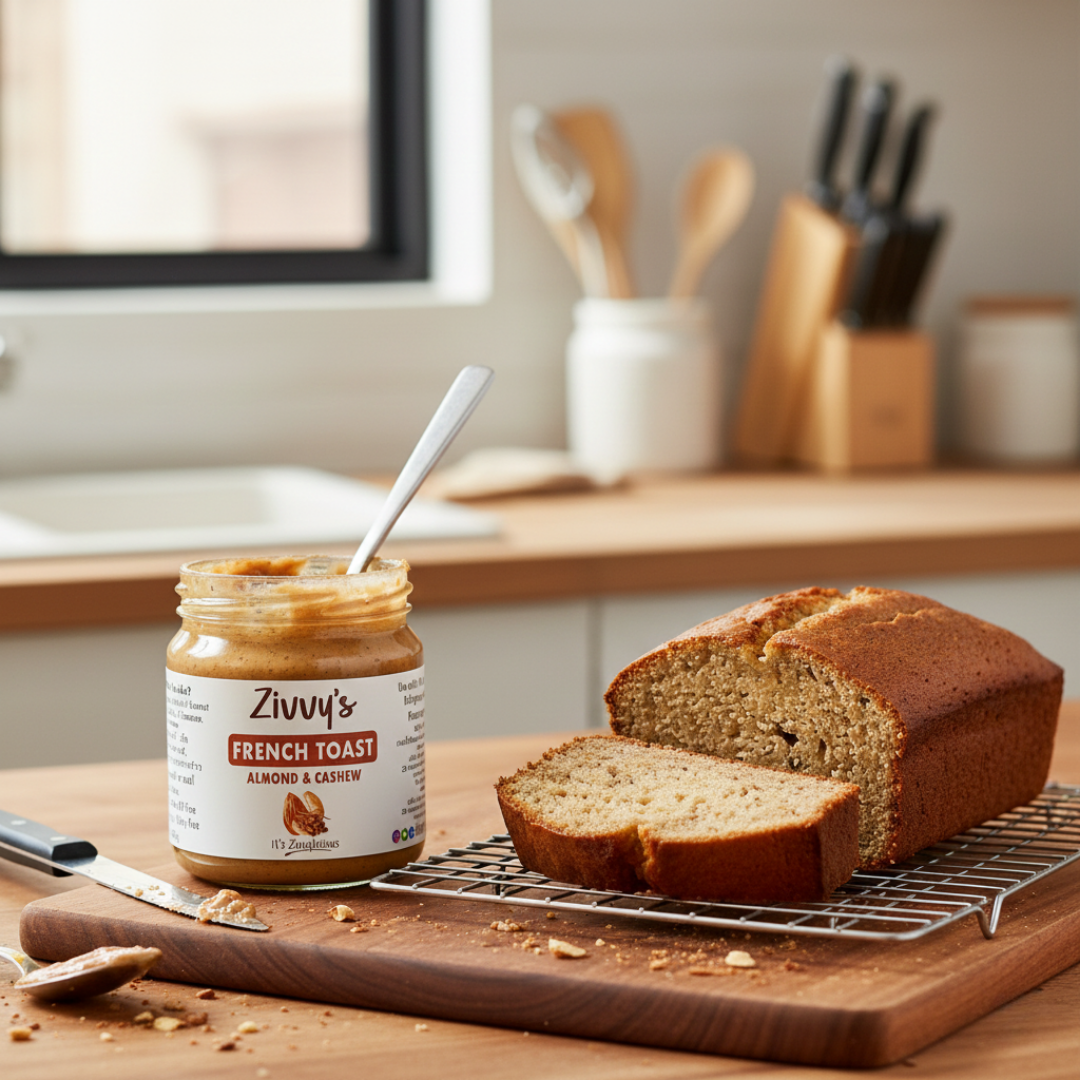 French Toast With Almonds, Cashews and Warm Cinnamon Comfort | Zivvy's