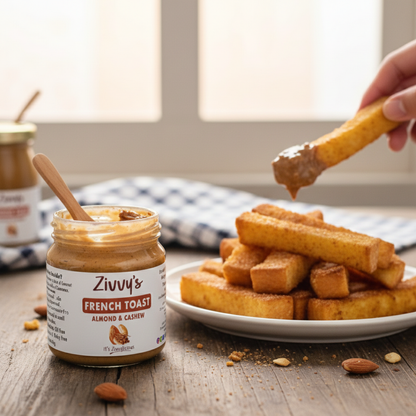French Toast With Almonds, Cashews and Warm Cinnamon Comfort | Zivvy's