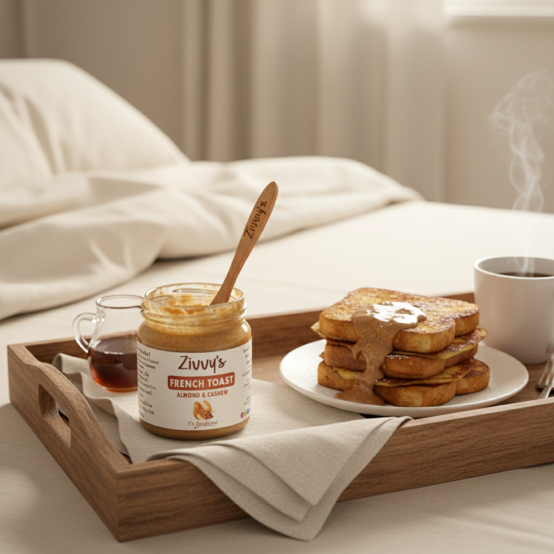 French Toast With Almonds, Cashews and Warm Cinnamon Comfort | Zivvy's