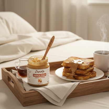French Toast With Almonds, Cashews and Warm Cinnamon Comfort | Zivvy's