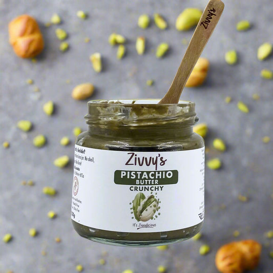 Crunchy Pistachio Butter – Handcrafted, 100% Pistachios, No Additives | Zivvy's