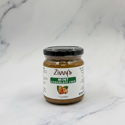 Mint Chocolate Chip with Almonds - No Green Dye | Zivvy's