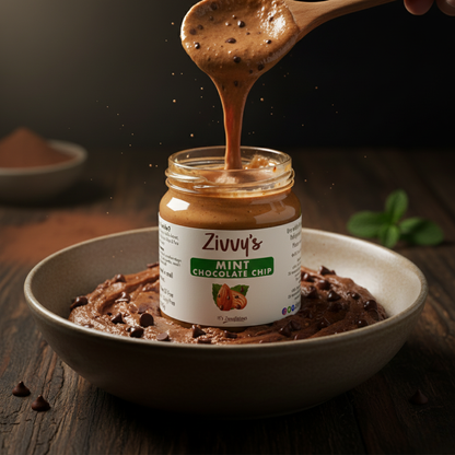 ช็อกโกแลตมิ้นต์ชิพกับอัลมอนด์ | Zivvy's