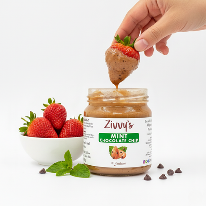 ช็อกโกแลตมิ้นต์ชิพกับอัลมอนด์ | Zivvy's