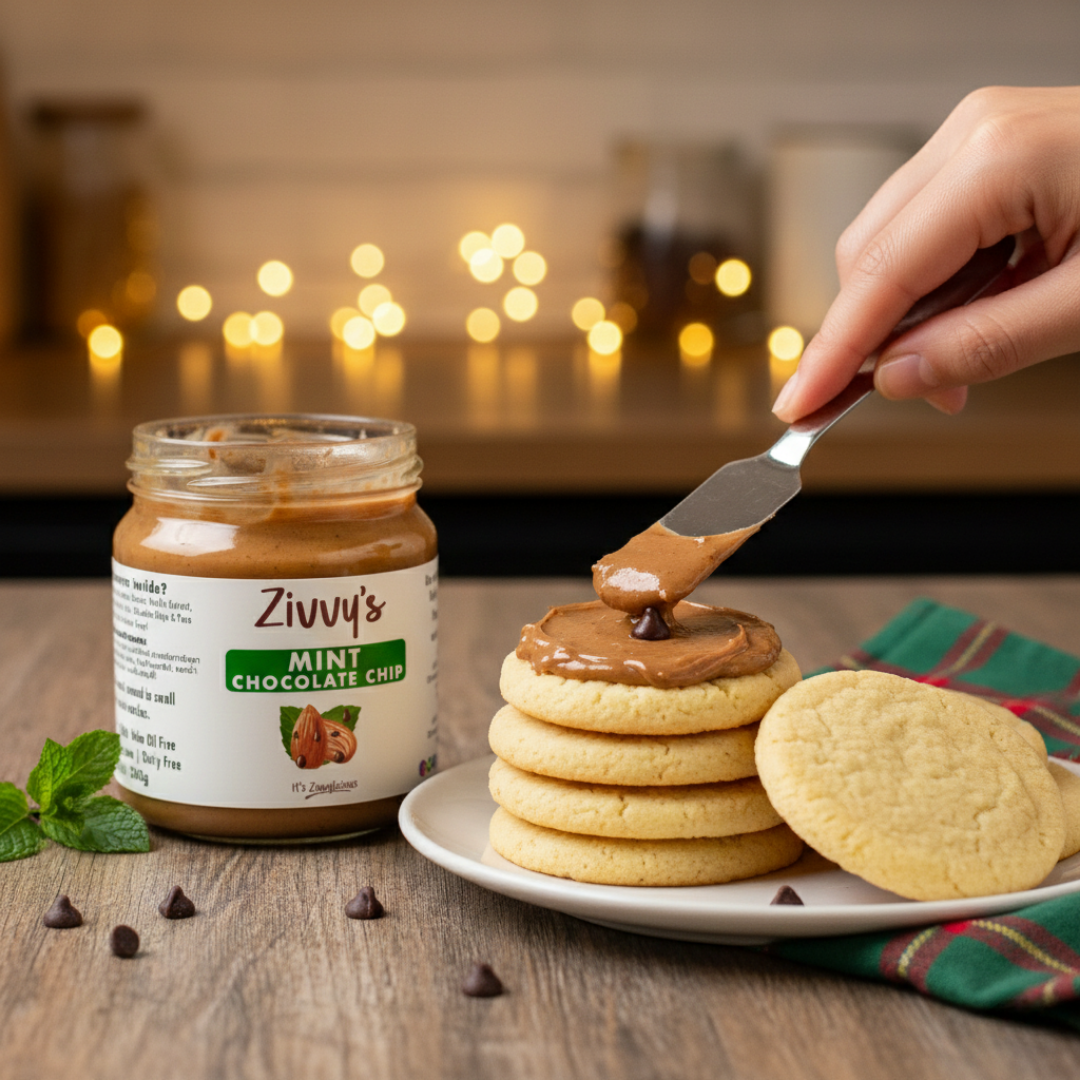 ช็อกโกแลตมิ้นต์ชิพกับอัลมอนด์ | Zivvy's