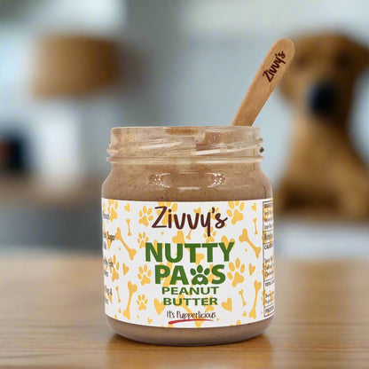 Nutty Paws for Dogs - เนยถั่วลิสงผสมเมล็ดฟักทองและเมล็ดเจีย | Zivvy's