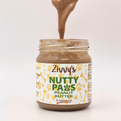 Nutty Paws for Dogs - เนยถั่วลิสงผสมเมล็ดฟักทองและเมล็ดเจีย | Zivvy's