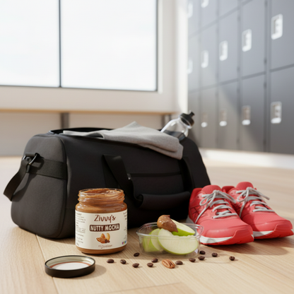 ถั่วมอคค่าผสมอัลมอนด์ มะม่วงหิมพานต์ พีแคน โกโก้ ดาร์กช็อกโกแลต และกาแฟออร์แกนิก | Zivvy's