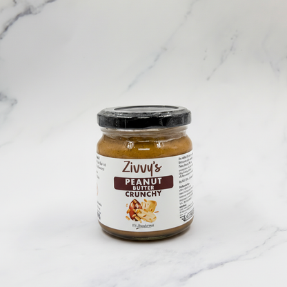 Crunchy Peanut Butter – Roasted Peanuts, No Additives, Extra Crunch | Zivvy's