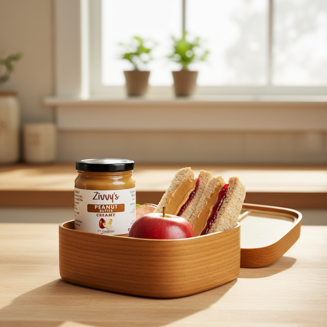 เนยถั่วลิสงครีม – บดด้วยหิน จากธรรมชาติ 100% ปราศจากสารเติมแต่ง | Zivvy's