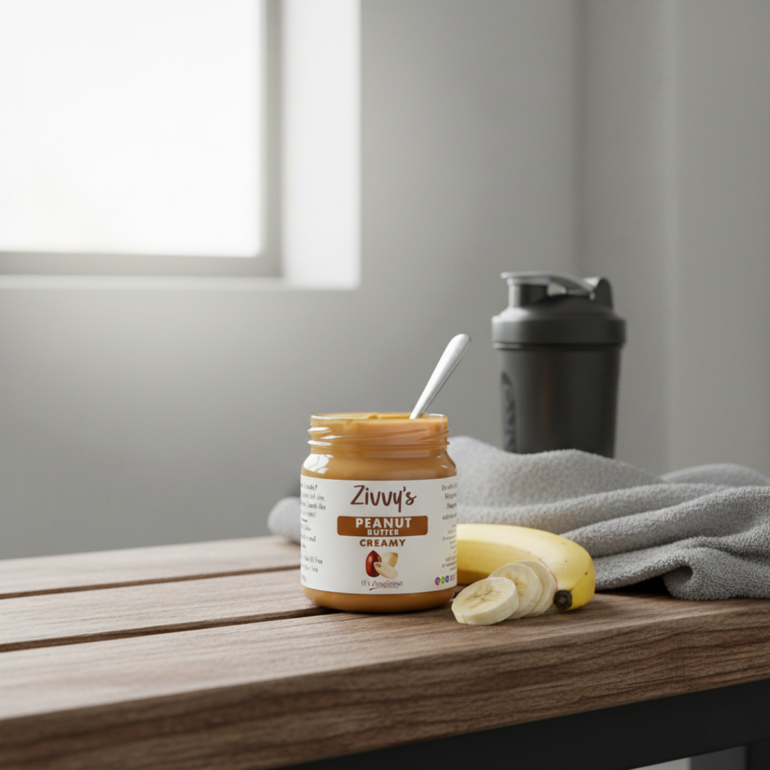 เนยถั่วลิสงครีม – บดด้วยหิน จากธรรมชาติ 100% ปราศจากสารเติมแต่ง | Zivvy's