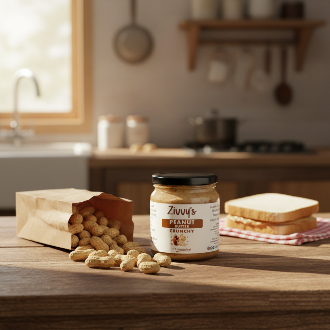 เนยถั่วลิสงกรอบ – ถั่วลิสงคั่ว ไม่มีสารเติมแต่ง กรุบกรอบพิเศษ | Zivvy's