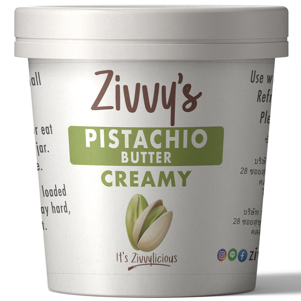 Creamy Pistachio Butter – Rich & Creamy, Handcrafted, Pure Pistachios, No Additives | Zivvy's