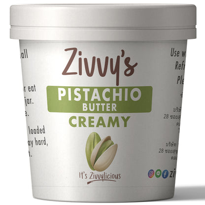 Creamy Pistachio Butter – Rich & Creamy, Handcrafted, Pure Pistachios, No Additives | Zivvy's