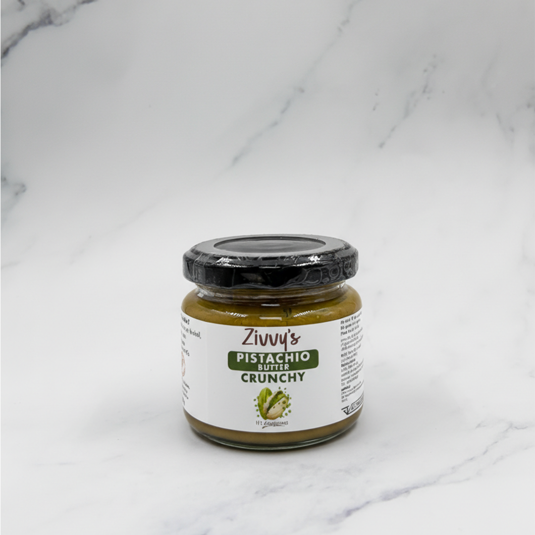 เนยพิสตาชิโอกรุบกรอบ – ทำด้วยมือ ทำจากพิสตาชิโอ 100% ไม่มีสารเติมแต่ง | Zivvy's