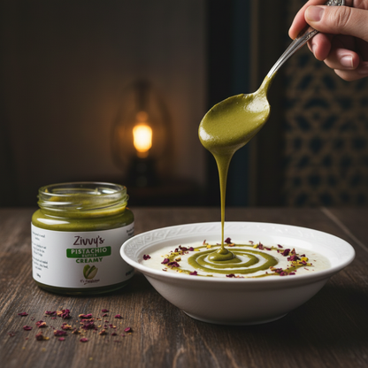 Creamy Pistachio Butter – Rich & Creamy, Handcrafted, Pure Pistachios, No Additives | Zivvy's