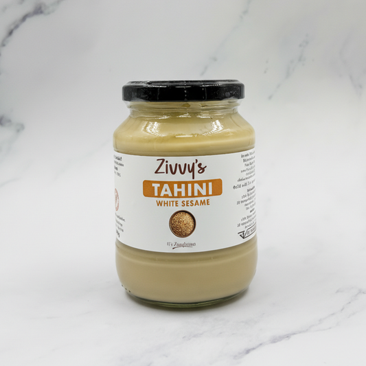 Tahini - White Sesame | 100% Pure Stone-Ground for Rich Flavor and Versatility | Zivvy's