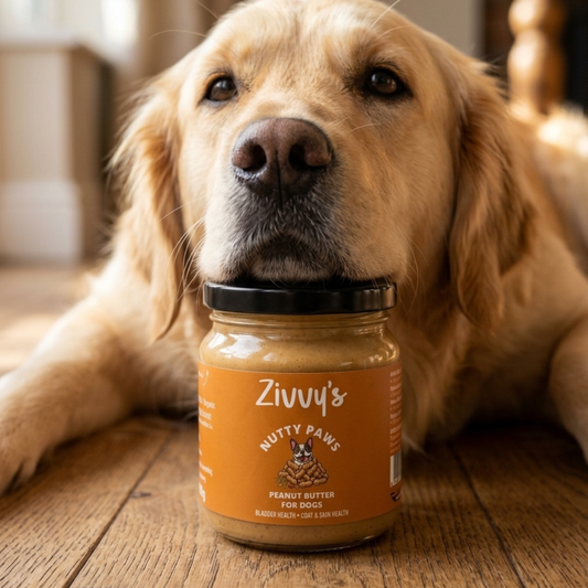 Nutty Paws for Dogs - เนยถั่วลิสงผสมเมล็ดฟักทองและเมล็ดเจีย | Zivvy's