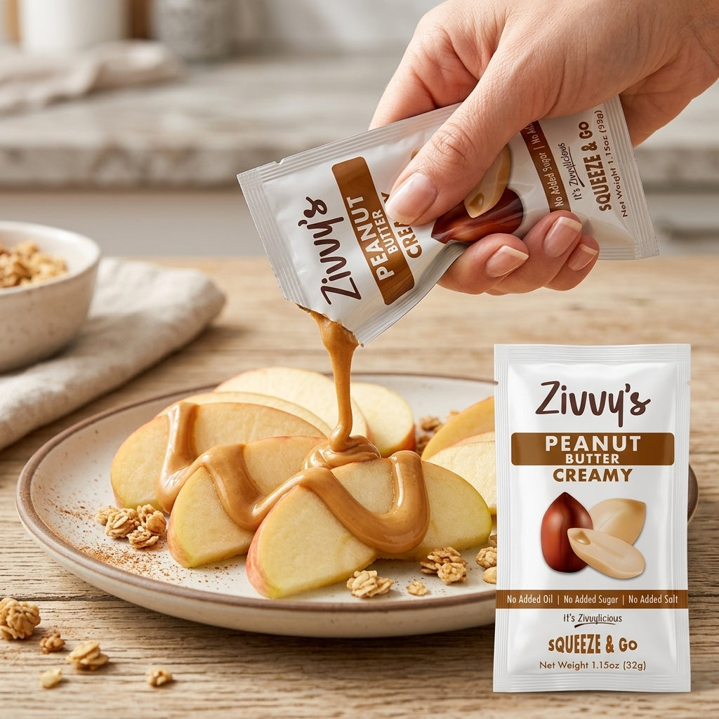 Peanut Butter - Creamy Sachet (32g each) – Zivvy's